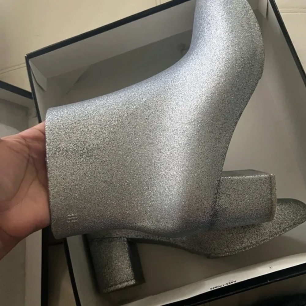 Melissa Silver Glitter Boots Size 35